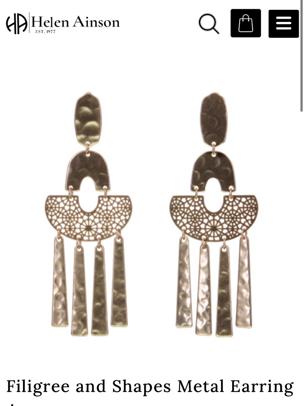 Helen Ainson Filigree Earrings